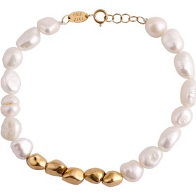 تصویر دستبند باروک سفید صدفی 