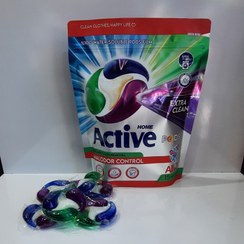 تصویر پاد ماشین لباسشویی (قرص ماشین لباسشویی ) اکتیو مدل All in 1 - بسته 15 عددی 