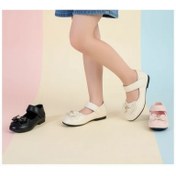 تصویر کفش مجلسی دخترانه مدل پاپیونی نگین دار در3 رنگ 