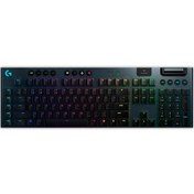 تصویر کیبورد بی سیم گیمینگ لاجیتیک G913 Tactile Switch Logitech G913 LIGHTSPEED RGB Tactile Switch Wireless Mechanical Gaming Keyboard