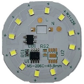 تصویر چیپ 12وات گرد DOB سفید220ولت MS 