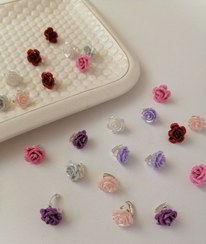 تصویر حلقه مو رز رنگی 