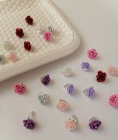 تصویر حلقه مو رز رنگی 