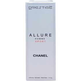 تصویر عطر جیبی مردانه نیو پرستیژ کالر مدل Chanel Allure Sport حجم 35 میلی‌لیتر 