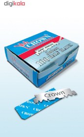 تصویر تیغ یدک کرون مدل Saloon بسته 100 عددی 