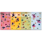 تصویر دیواره صخره نوردی چوبی کودک کد 80603 