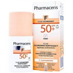 تصویر کرم فاندیشن اورجینال برند Pharmaceris مدل F Foundation Protector 01 Spf50 کد 147932832 