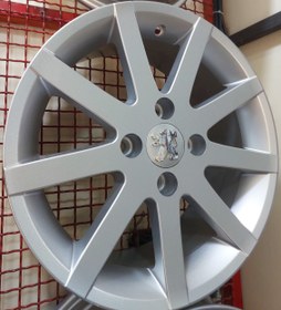 تصویر رینگ اسپرت سایز۱۵ (۱۰۸×۴) نقره‌ای پیت لاین Sport wheel size 15"(4×108)