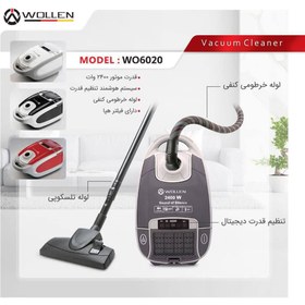 تصویر جاروبرقی وولن WOLLEN مدل WO-6020 WOLLEN