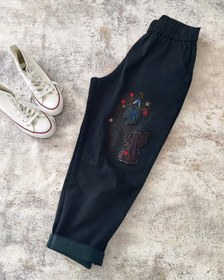 تصویر شلوار جین خمره ای 