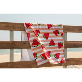 تصویر حوله ساحلی با طرح هندوانه برند pusula home Watermelon Printed Beach Towel