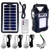 تصویر پکیج خورشیدی روشنایی/پاوربانک GD-8060 solar light/power bank GDplus 8060