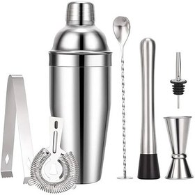 تصویر ست شیکر 17 عددی استیل 