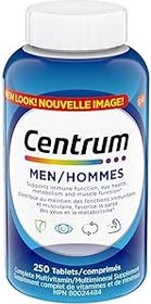 تصویر مکمل مولتی ویتامین و مواد معدنی کامل Centrum برای مردان 250 قرص - ارسال 20 روز کاری Centrum Complete Multivitamin and Mineral Supplement for Men, 250 Tablets