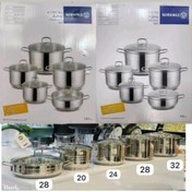 تصویر سرویس قابلمه کرکماز مدل آسترا ۱۹۰۲ ۱۰ پارچه استیل 