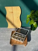 تصویر یخ استیل 6 تایی - طلایی 