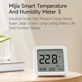 تصویر سنسور دما و رطوبت شیائومی مدل Xiaomi Smart Temperature and Humidity Monitor 3 در بروزکالا 