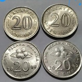 تصویر سکه 20 سن مالزی 