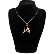 تصویر گردنبند زنانه طرح پدر نقره ه ای 