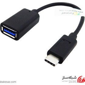 تصویر کابل OTG Type C نر به USB 3.1 ماده فرانت 15 سانتی متری Faranet USB 3.1 Type C/M to A/F OTG Cable 15Cm