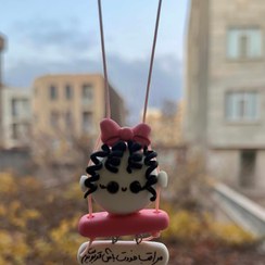 تصویر آویز پاپیون صورتی 