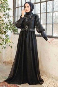 تصویر لباس بلند – لباس مجلسی زنانه نوا استایل اورجینال Neva Style FY-25822 