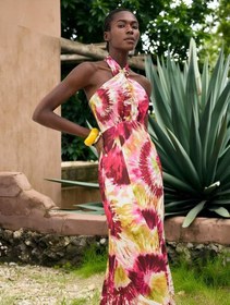 تصویر پیراهن ساحلی آبرنگی 