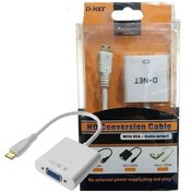 تصویر تبدیل دی نت MINIHDMI به VGA صدا دار D-NET 