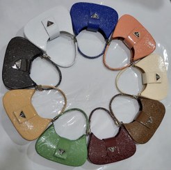 تصویر کیف ورنی زنانه مارک پرادا - مشکی 