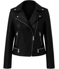 تصویر کاپشن چرم طبیعی مردانه و زنانه آکو Ako