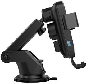 تصویر پایه نگهدارنده و شارژر بی سیم گوشی موبایل پاورولوژی مدل CM15W POWEROLOGY P15WCMEBK Phone Holder