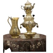 تصویر سماور نیلوفر 3 لیتری زغالی 