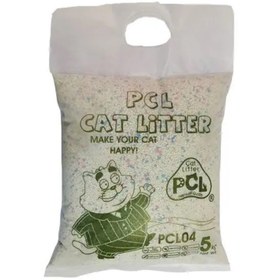 تصویر خاک گربه پی سی ال مدل 04 آنتی باکتریال وزن 5 کیلوگرم PCL cat litter 04 simple w5 kg