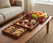 تصویر سینی بامبو ۳ تایی 