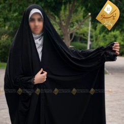 تصویر چادر جده سنبادی مدل گیپور پهن 