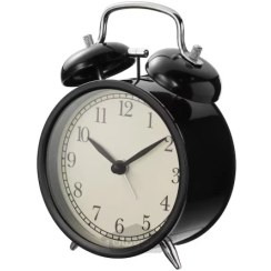 تصویر ساعت رو میزی آلارم دار ایکیا رنگ مشکی مدل IKEA DEKAD ا IKEA DEKAD Alarm clock low-voltage/black 10 cm IKEA DEKAD Alarm clock low-voltage/black 10 cm