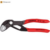 تصویر انبر کلاغی کبری کنیپکس مدل 8701125 سایز 125 میلی متر Cobra® High-Tech Water Pump Pliers