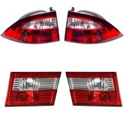 تصویر چراغ خطر عقب سمند LX گازار بسته ۴ تایی بدون سوکت 