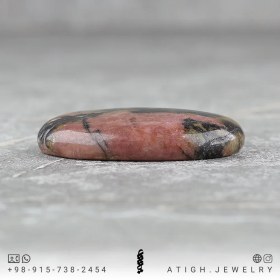 تصویر نگین رودونیت Rhodonite کانادا معدنی بسیار خوشرنگ با نقش و نگار طبیعی کیفیت عالی وزن 113.5 قیراط تخصصی چاکرای 1 و 2 