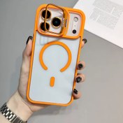 تصویر قاب گوشی ایفون 17pro مدل Bracket Magsafe - نارنجی 