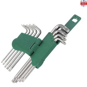 تصویر آچار آلن ستاره ای هنس ۹پارچه Hex Key