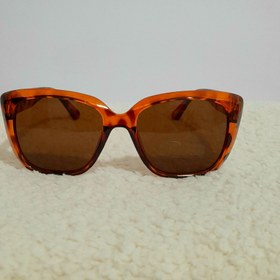 تصویر عینک پلنگی مشکی نارنجی 