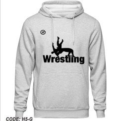 تصویر هودی طوسی دورس داخل کرک طرح ورزش کشتی کد H105 Gray Duras hoodie inside the crack design of wrestling CODE H105