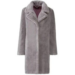 تصویر پالتو خز زنانه اسمارا رنگ طوسی 