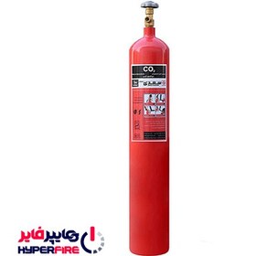 تصویر کپسول آتش نشانی 10 کیلویی CO2 سعدی Saadi 10 kg CO2 fire extinguisher