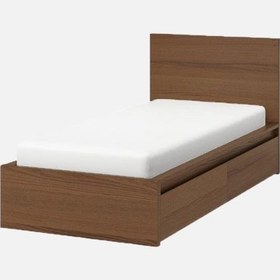 تصویر تخت خواب یک نفره مدل ایکیا 90 سانت 