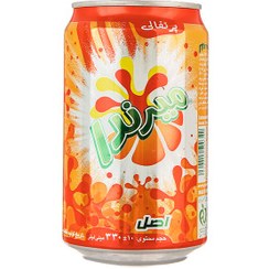 تصویر نوشابه گازدار میرندا با طعم پرتقال 330 میلی لیتری 