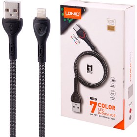 تصویر کابل تبدیل الدینیو LDNIO مدل LS481 طول 1 متر LS481 LS481 USB-to-Lightning conversion cable, 1 meter long