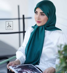 تصویر روسری تسلا سبز یشمی روشن 