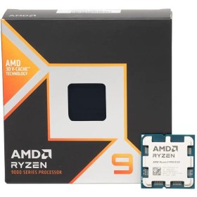 تصویر پردازنده کامپیوتر ای ام دی Ryzen 9 9950X3D Box AMD Ryzen 9 9950X3D Box Computer Processor